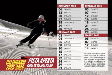 Sci notturno in Aprica
