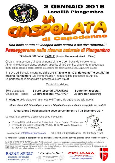 Ciaspolata di Capodanno in Pian di Gembro