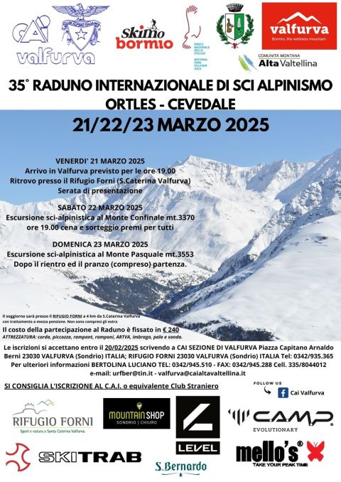 Raduno Internazionale di scialpinismo Ortles - Cevedale